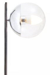 Orsina Contemporary Small Silver Finish Metal Table Lamp, Sturdy Desk Lamp, Versatile Modern Lamp On A Table - thumbnail 4