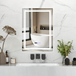 Costway Bathroom Led Vanity Mirror Dimmable Vanity Wall Mirror With 3 Colors 3000-6500K Anti-Fog - thumbnail 1