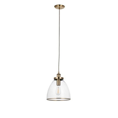 Pagazzi Lighting Pagazzi Brunswick Antique Brass Ceiling Pendant - image 1