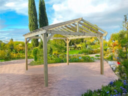 Edecks The Cotswold Garden Gazebo Heavy Duty - Pressure Treated Outdoor Timber - 3600mm X 3600mm With Steel Spikes 2.1M - thumbnail 1