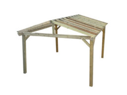 Edecks The Cotswold Garden Gazebo Heavy Duty - Pressure Treated Outdoor Timber - 3600mm X 3600mm With Steel Spikes 2.1M - thumbnail 3