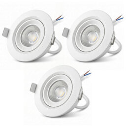 Recessed Led Spot Lights Ceiling Downlight Surface Downlight Power 7W 3Pack - thumbnail 1