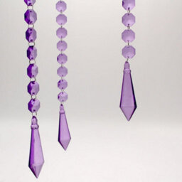 Purple Ensiform Prism Garland Christmas Decoration - thumbnail 4