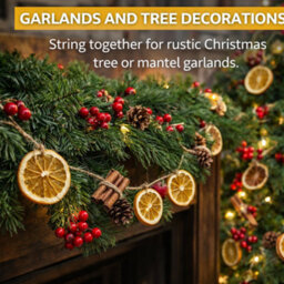 H4H 15X Dried Orange Slices Natural Fruit For Christmas Craft Wreath Florist Decoration Uk - thumbnail 5