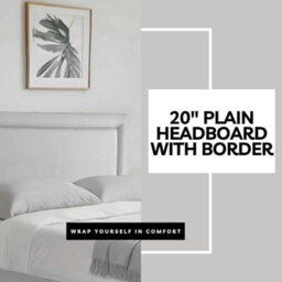 Silver Plush 6Ft Super King Size Bed With Matttress  2 Storage Drawers And 20 Inch Plain Borderd Headboard - thumbnail 3