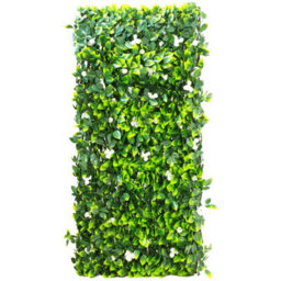 Primrose Extendable Artificial Flower Outdoor Screening Trellis (White) 1M X 2M - thumbnail 2