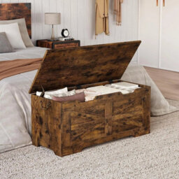Storage Chest Toy Chest Organizer Box With Lid Safety Hinge Entryway Trunk Bench - thumbnail 5