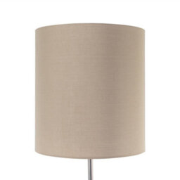 First Choice Lighting Verta Pewter Floor Lamp With Matching Silk Shade - thumbnail 5