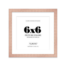 "6X6"" Bronze Picture Frame - 6X6"" Square Frame With 5X5"" Mount For 6X6""/5X5"" Pictures Art Deco Style Room Decor, 1 Pack"