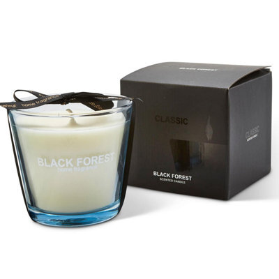 Taylor & Brown 190G Black Forest Scented Candle In Glass Jar Relaxing Home Fragrance, Ideal Xmas Gift Pack
