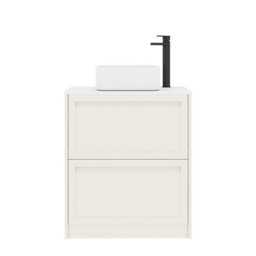 Royal Bathrooms Royal Bathroom Elmore 700mm Classic White Freestanding Bathroom Vanity Unit 2 Drawer Plain White Worktop With Elena Basin - thumbnail 7