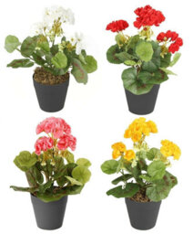 Best Artificial 30Cm Yellow Geranium Plug Plant - Pot Not Included - thumbnail 8