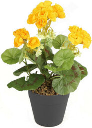 Best Artificial 30Cm Yellow Geranium Plug Plant - Pot Not Included - thumbnail 1