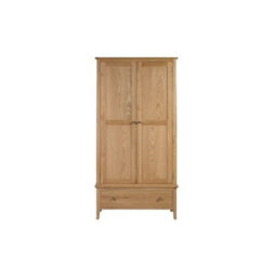 Ashfield Oakwood 2 Door 1 Drawer Wardrobe - thumbnail 4