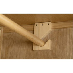 Ashfield Oakwood 2 Door 1 Drawer Wardrobe - thumbnail 7