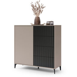 Heze Furniture Rimini 4 Drawer Premium Sideboard With Textured Fronts - thumbnail 2