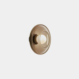 Luminosa Lighting Luminosa Trip Glass Bowl Wall Lamp Amber, Fumé E14 9W - thumbnail 1