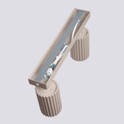 Luminosa Lighting Luminosa Karbon Twin Ceiling Spotlight Taupe 2X Gu10 - thumbnail 8