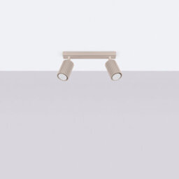 Luminosa Lighting Luminosa Karbon Twin Ceiling Spotlight Taupe 2X Gu10 - thumbnail 2