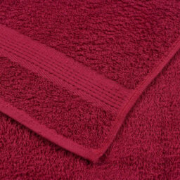 Berkfield Wash Towels 10 Pcs Frogn Bordeaux 30X30 Cm 100% Cotton - thumbnail 6