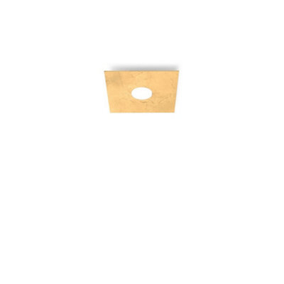 Luminosa Lighting Luminosa Square Lifestyle Metal Surface Mounted Ceiling Light - Leaf Gold Finish, 1X Gx53 - image 1