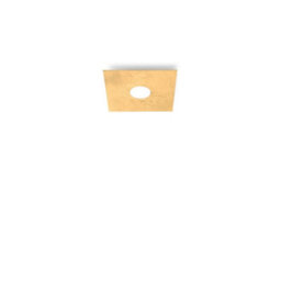 Luminosa Lighting Luminosa Square Lifestyle Metal Surface Mounted Ceiling Light - Leaf Gold Finish, 1X Gx53 - thumbnail 1