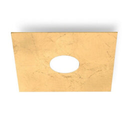 Luminosa Lighting Luminosa Square Lifestyle Metal Surface Mounted Ceiling Light - Leaf Gold Finish, 1X Gx53 - thumbnail 5