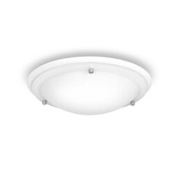 Valuelights Round Matte White Opal Glass Diffuser Ip44 Rated Bathroom Flush Ceiling Light - thumbnail 1