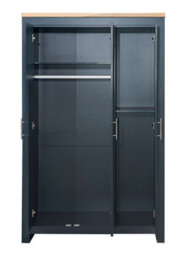 Birlea Highgate 3 Door Wardrobe Navy Blue & Oak - thumbnail 5