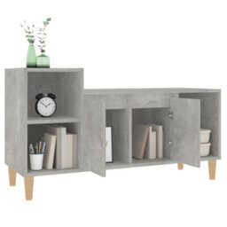 Berkfield Tv Cabinet Concrete Grey 100X35X55 Cm Engineered Wood - thumbnail 4