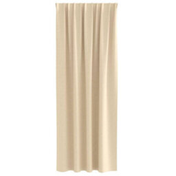Berkfield Curtains With Curtains 2 Pcs Cream 260 X 140 Cm Polyester - thumbnail 3