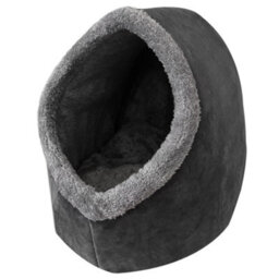 Finetree Cat Small Dog Cosy Bed Cave 2-In-1 Pets Igloo Hideout Cushion Washable Grey - thumbnail 9