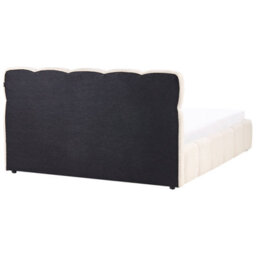 Beliani Ottoman Bed Fabric Noyon 160 X 200 Cm (Eu King Size) Light Beige - thumbnail 7