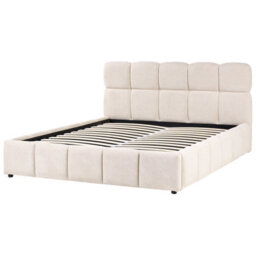 Beliani Ottoman Bed Fabric Noyon 160 X 200 Cm (Eu King Size) Light Beige - thumbnail 6