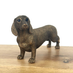 Animal Crackers Dachshund Figurine From The Leonardo Reflections Bronzed Range, Gift Boxed. - thumbnail 4
