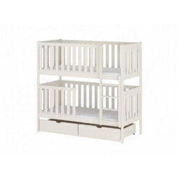 Arte David Cotton Wooden Bunk Bed With Storage & 2 Bonnell Mattresses 90 X 190 Cm - thumbnail 1