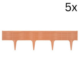Urbn-Living Brown, Set Of 5 - Plastic Garden Border - thumbnail 6