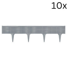 Urbn-Living Brown, Set Of 5 - Plastic Garden Border - thumbnail 7