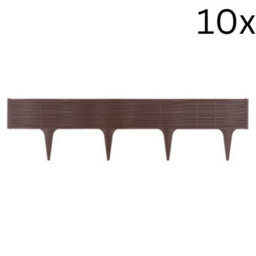 Urbn-Living Brown, Set Of 5 - Plastic Garden Border - thumbnail 8