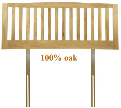 Save On Goods UK 6Ft Super King 100% Genuine Solid Oak Headboard Bedhead End.oak Wood Wooden, Woodern Style Slat Headboard - image 1