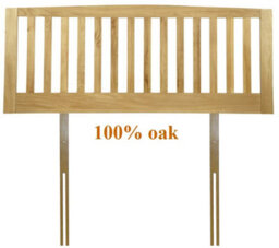 Save On Goods UK 6Ft Super King 100% Genuine Solid Oak Headboard Bedhead End.oak Wood Wooden, Woodern Style Slat Headboard