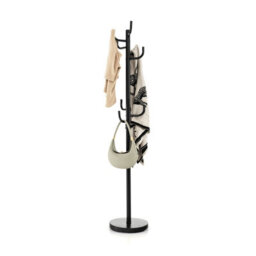 Costway Coat Hat Hanger 8 Hooks Freestanding Clothes Holder Organiser Stand Rack Home - thumbnail 1