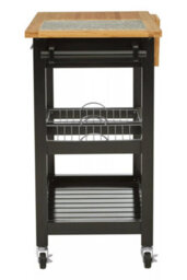 Orsina Spacious Wide Kitchen Trolley With Granite Top, Durable Trolley For Kitchen, Versatile Kitchen Trolley - thumbnail 5
