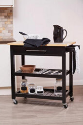 Orsina Spacious Wide Kitchen Trolley With Granite Top, Durable Trolley For Kitchen, Versatile Kitchen Trolley - thumbnail 6