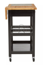 Orsina Spacious Wide Kitchen Trolley With Granite Top, Durable Trolley For Kitchen, Versatile Kitchen Trolley - thumbnail 3