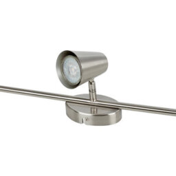 Urbn-Living Urbn Living Travale 3 Arm Led Ceiling Modern Bar Light Fixture Gu10 Satin Nickel - thumbnail 6