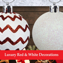 Red & White Baubles Candy Cane (24 Pack) - Christmas Tree Decorations - thumbnail 4