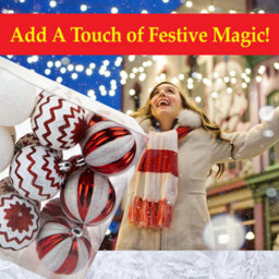 Red & White Baubles Candy Cane (24 Pack) - Christmas Tree Decorations - thumbnail 5