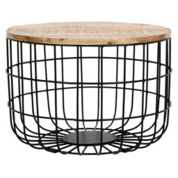 Wyld Haus California Mango Wood Round Coffee Table 600mm X 400mm - thumbnail 2