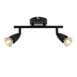 Luminosa Lighting Luminosa Amalfi Twin Ceiling Spotlight 2 Light Matt Black Paint - thumbnail 3